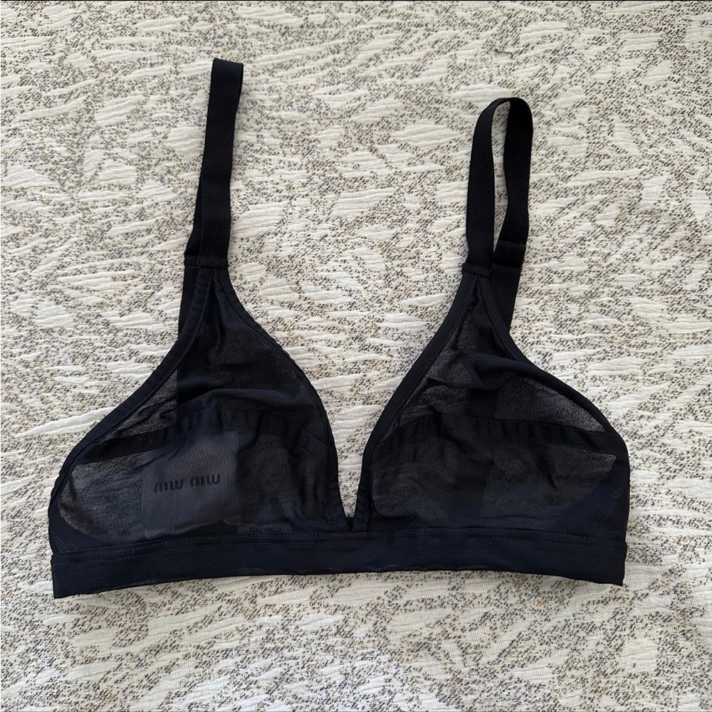 Miu Miu tulle bralette runway piece SS19 XS